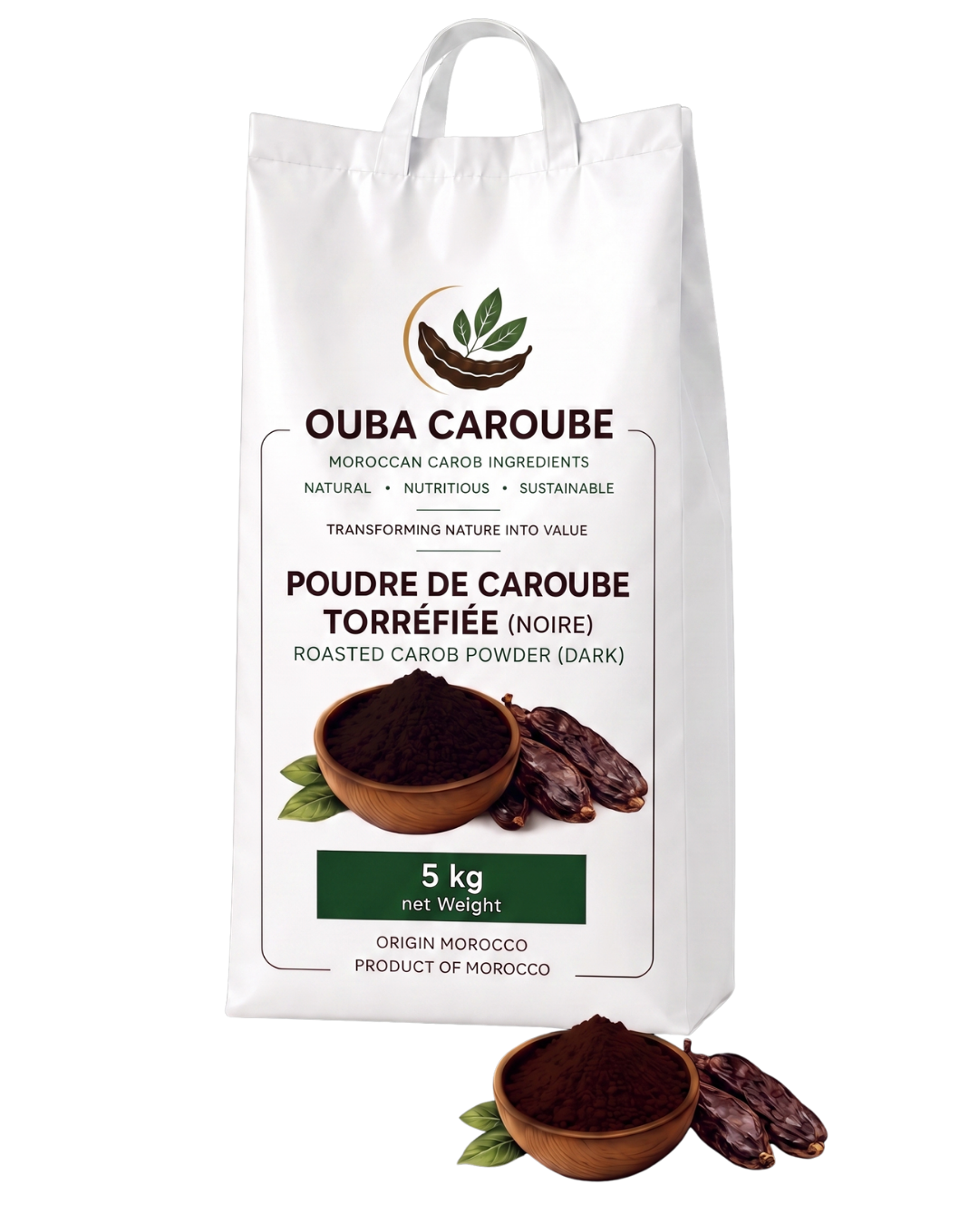Dark Roasted Carob Powder — 5 kg